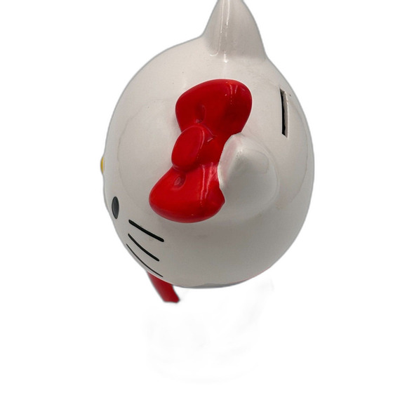 Vintage 1976 Hello Kitty Ceramic Bank Sanrio Japan Rare Whisker Misprint - Picture 6 of 10